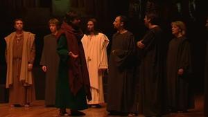 La Passió d’Olesa es va representar aquest diumenge per primera vegada en la història fora de la població, concretament a Terrassa.