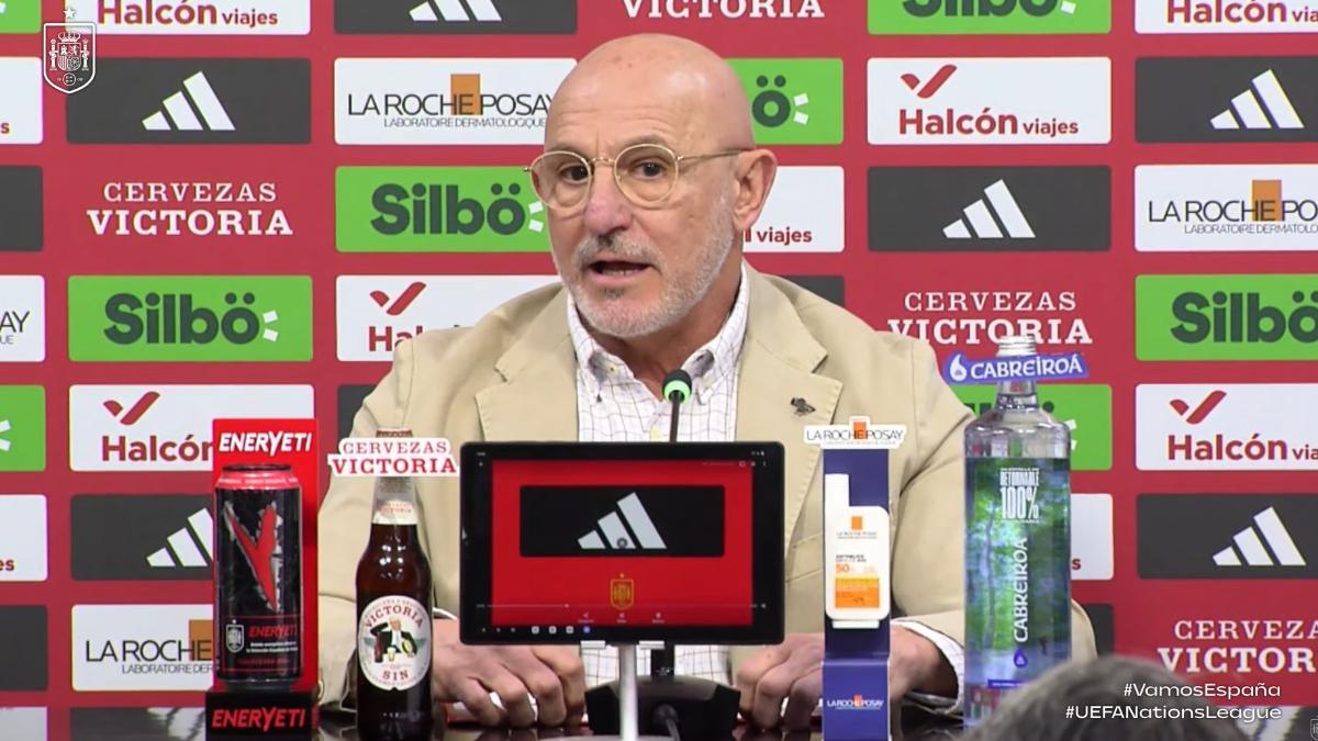 Luis De la Fuente, en rueda de prensa