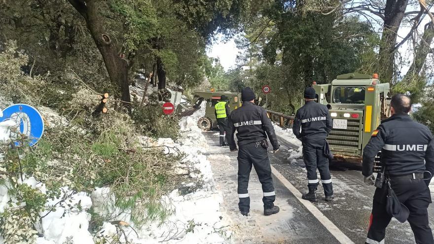 Tareas de rescate de personas que todavía continúan aisladas en Cúber, la Font del Noguer y sa Calobra