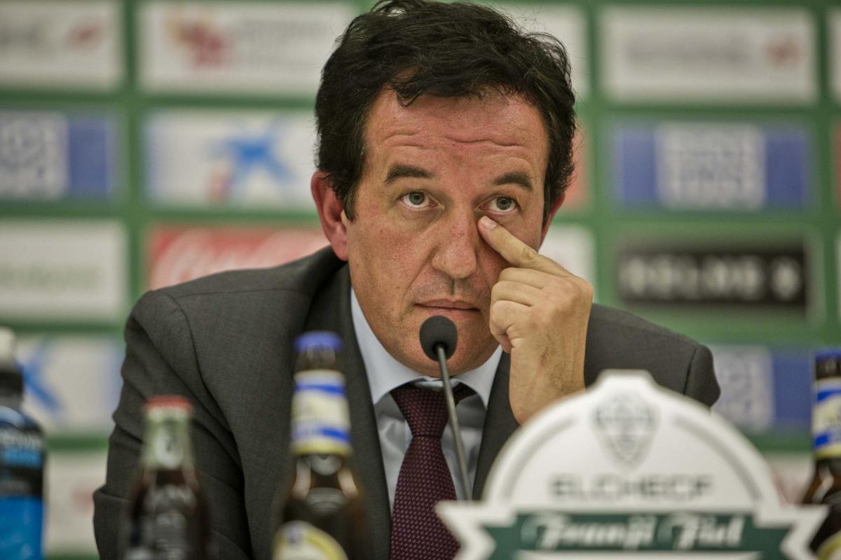 Juan Anguix, en julio de 2015 cuando seguía al frente del Elche