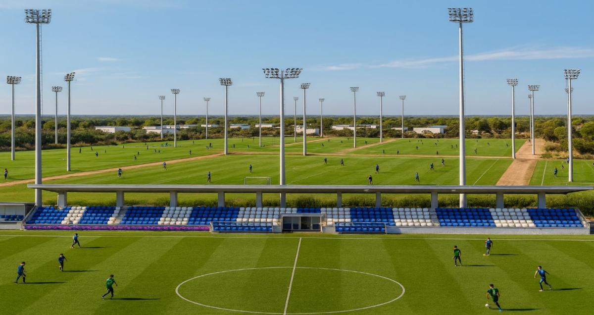 Recreación del entorno que se espera integre la Ciudad Deportiva del Hércules CF en Alicante.