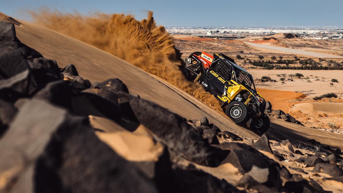 Gerard Farrés amb l'equip Can-Am South Racing al Dakar 2023