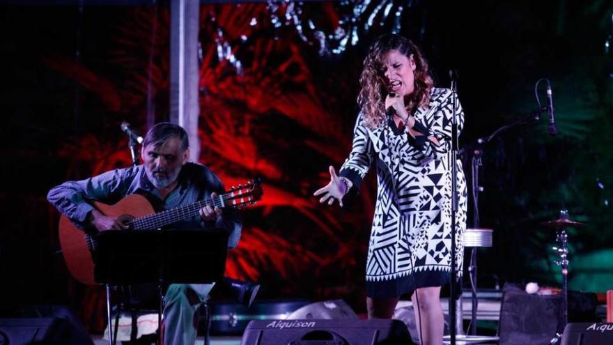 Anabel Santiago, protagonista anoche en los conciertos de la Terraza del Botánico.