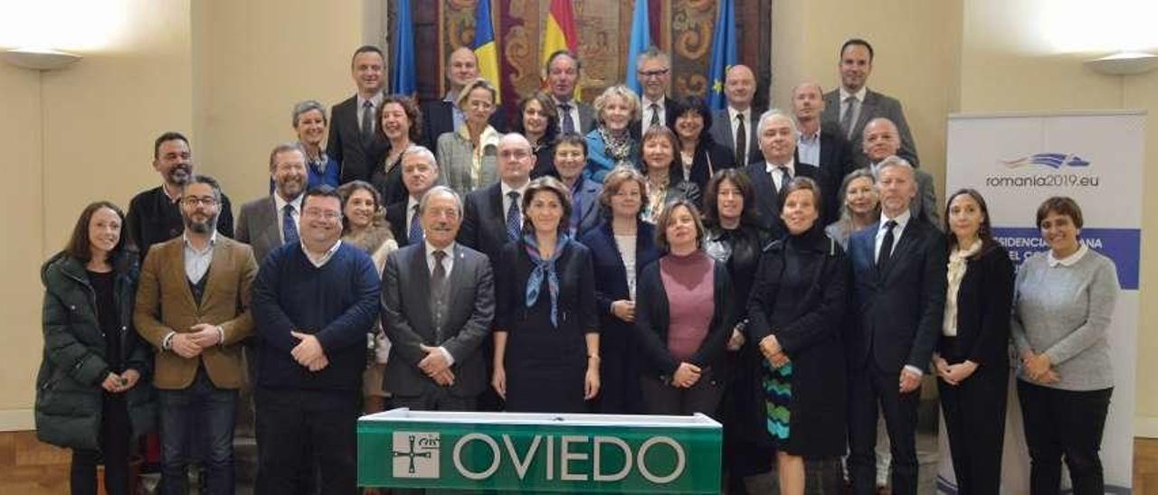 Recepción municipal a los embajadores de la UE en España