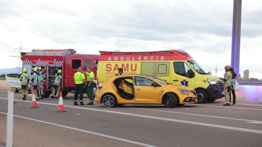 Un accidente en los accesos al Puerto de Castellón deja 2 heridos graves