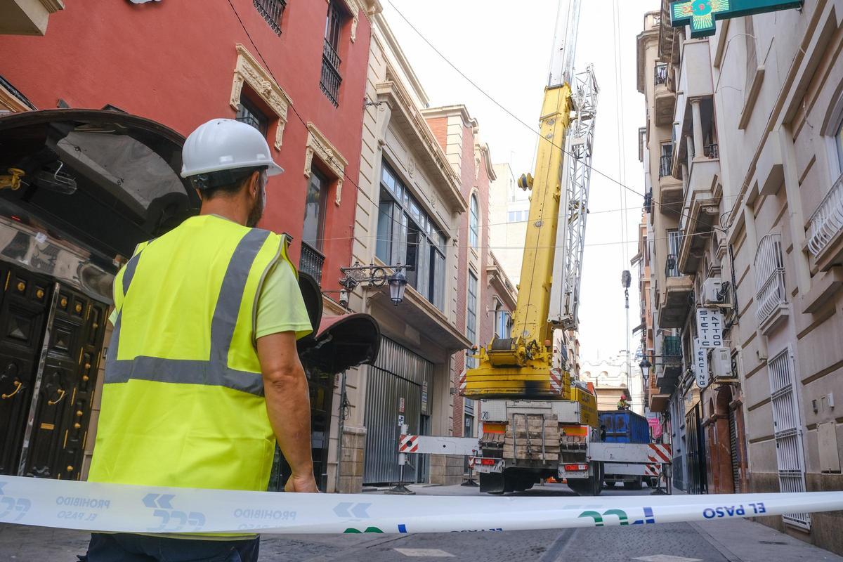 Trabajos en la tercera sede del CEU en Elche