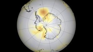El agujero de la capa de ozo, en el año 2006.