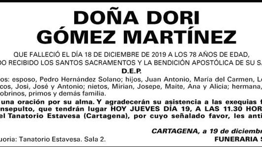 Dª Dori Gómez Martínez