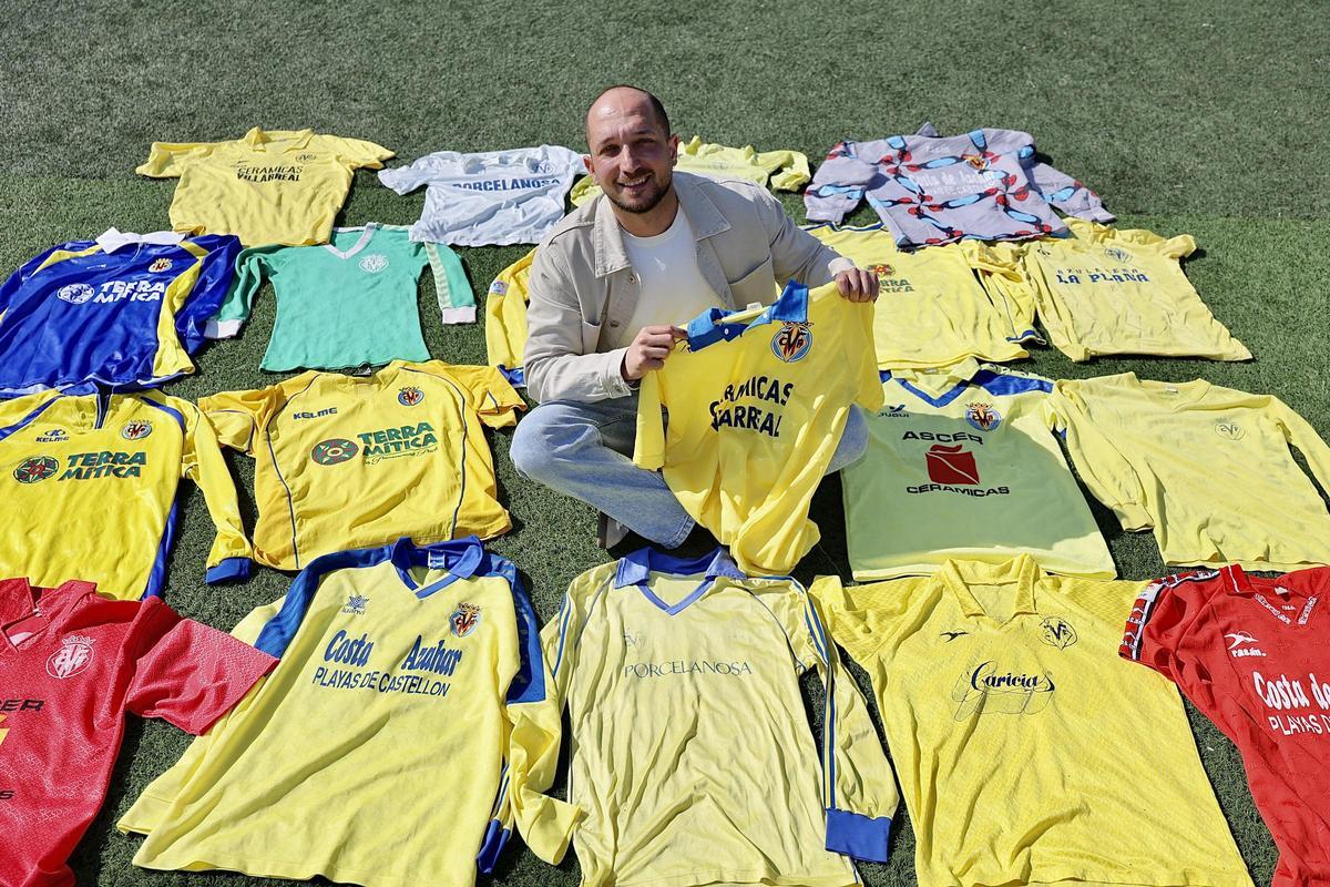 Galería | Las mejores imágenes de la espectacular colección de camisetas retro del Villarreal de Josep Cabrera