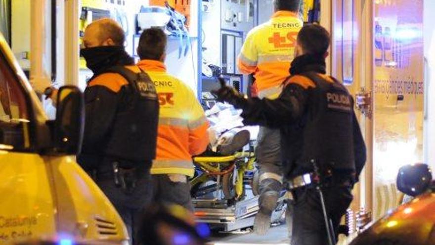 Cyprich, traslladat a l&#039;ambulància, el dia que va agredir vuit mossos