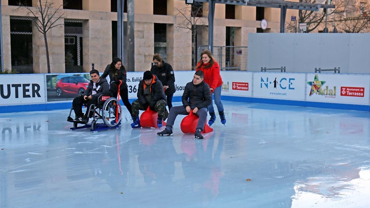 Pista de hielo accesible de Terrassa.