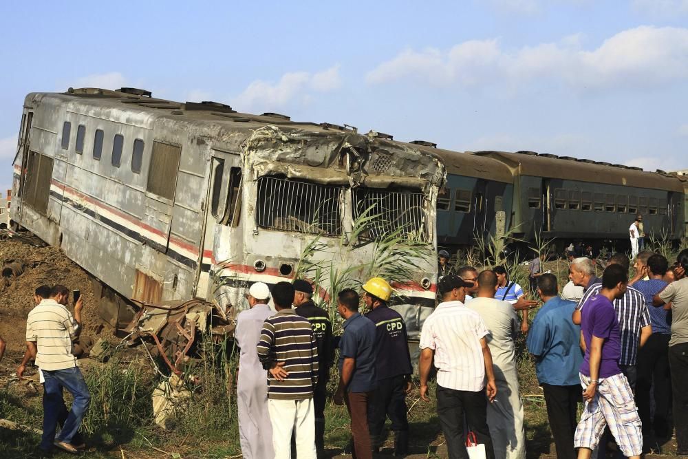 Accidente de tren en Egipto.