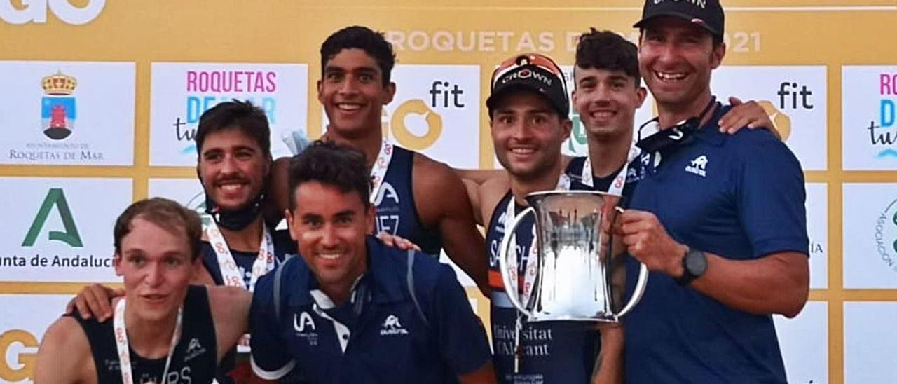 Equipo de la UA que conquistó la Copa del Rey en Roquetas de Mar. |