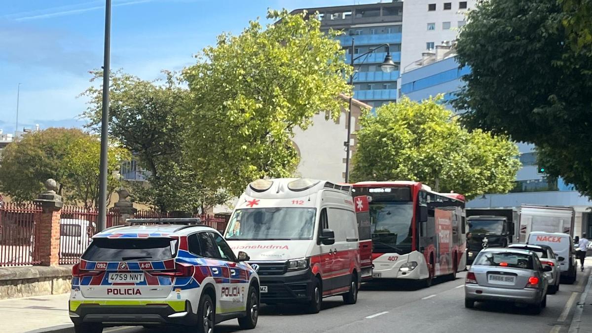 El lugar del accidente