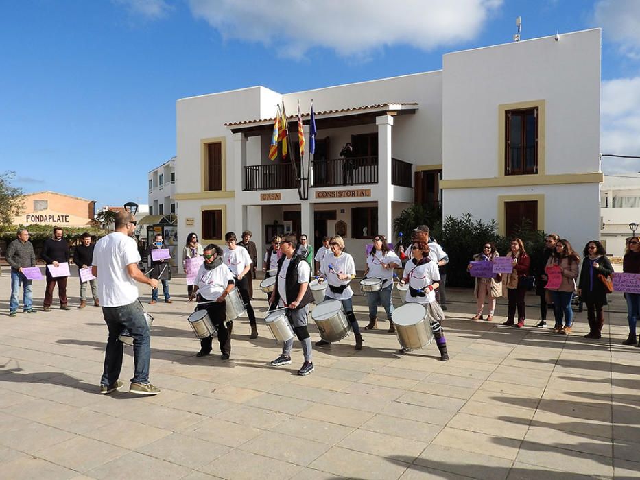 Manifestación en Formentera.