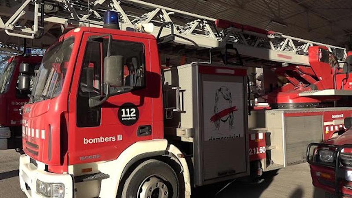 Imatge d'arxiu d'una autoescala dels Bombers