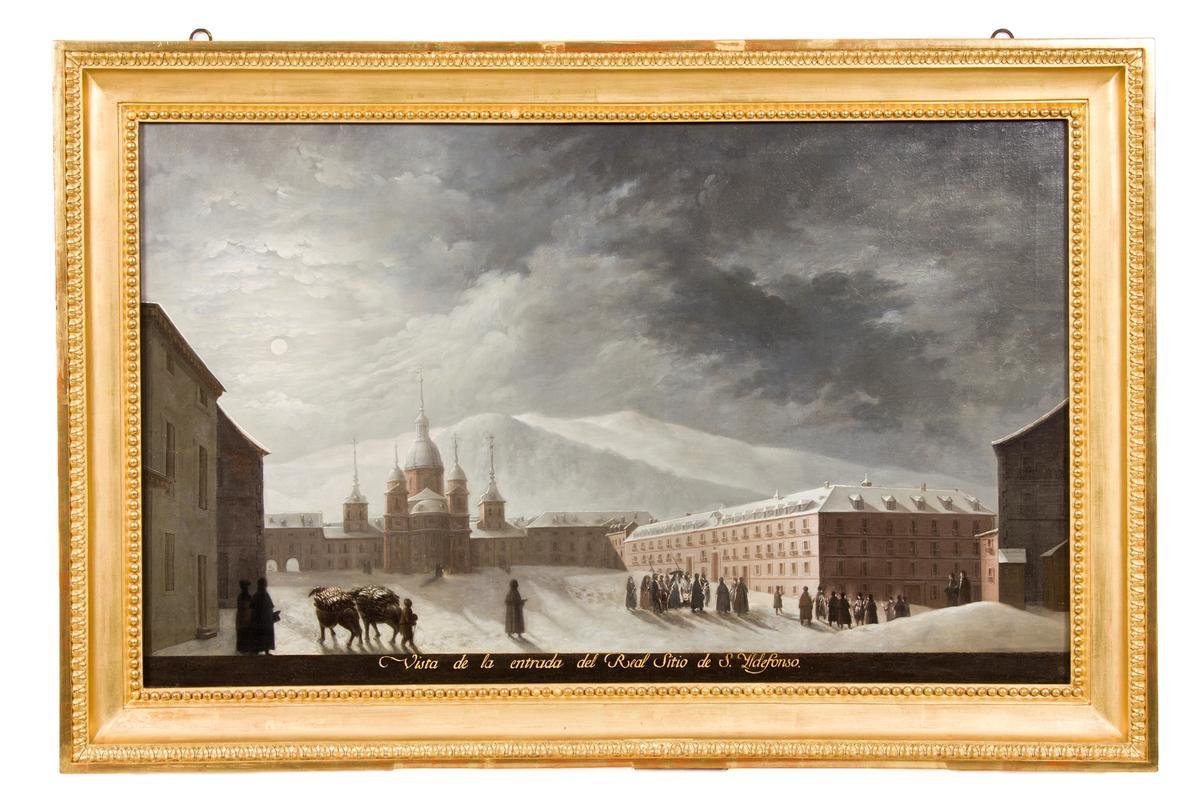 Vista de la entrada del Real Sitio de San Ildefonso.