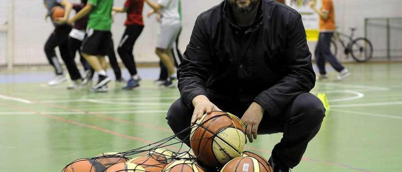 Lupi, ayer, en el pabellón municipal de Lalín. // Bernabé/Javier Lalín