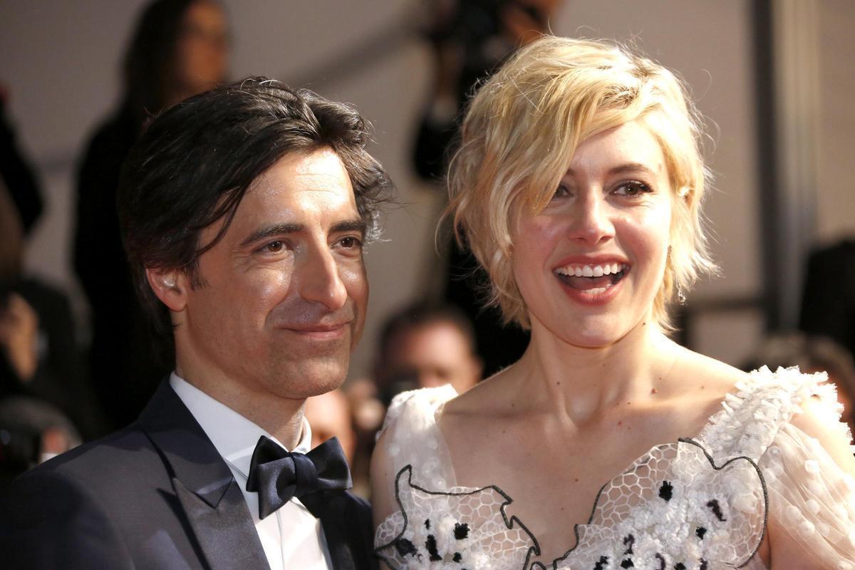 Noah Baumbach y Greta Gerwig, en la premiere de The Meyerowitz Stories en el 70º Festival de Cannes, en 2017.