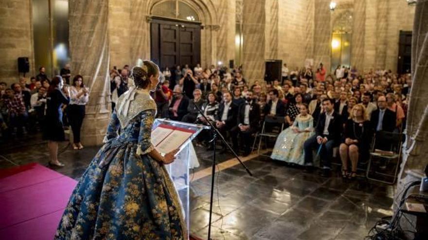 Acto de apoyo a la candidatura a Patrimonio Inmaterial, celebrado el pasado viernes en la Lonja.