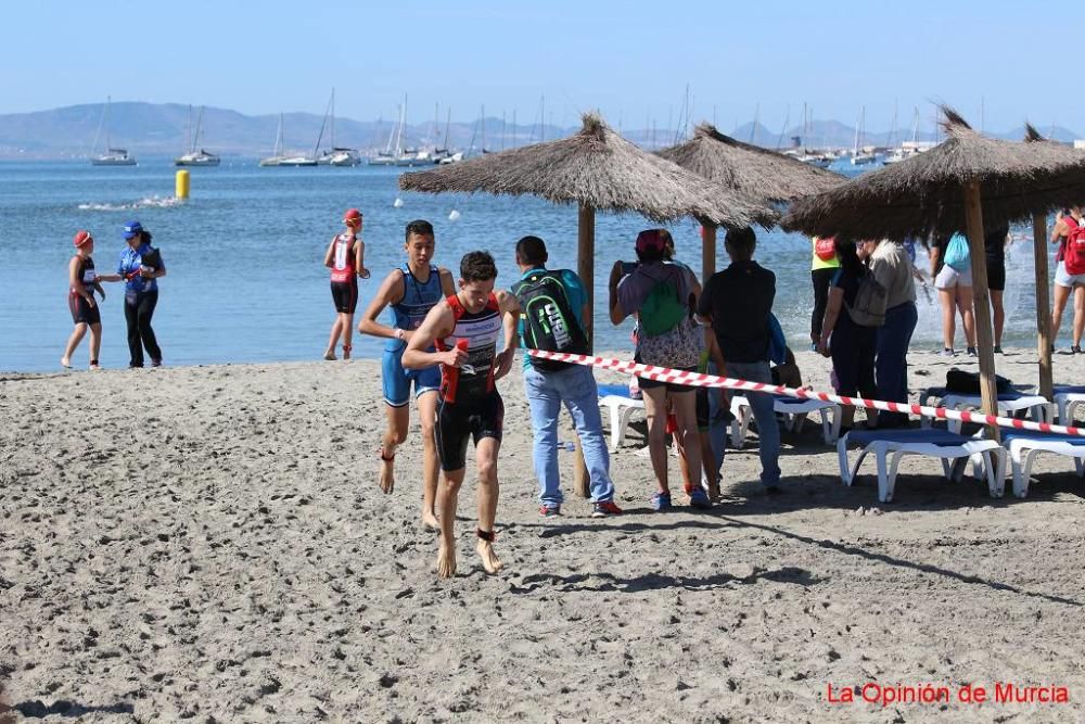 Final de triatlón de Deporte en Edad Escolar