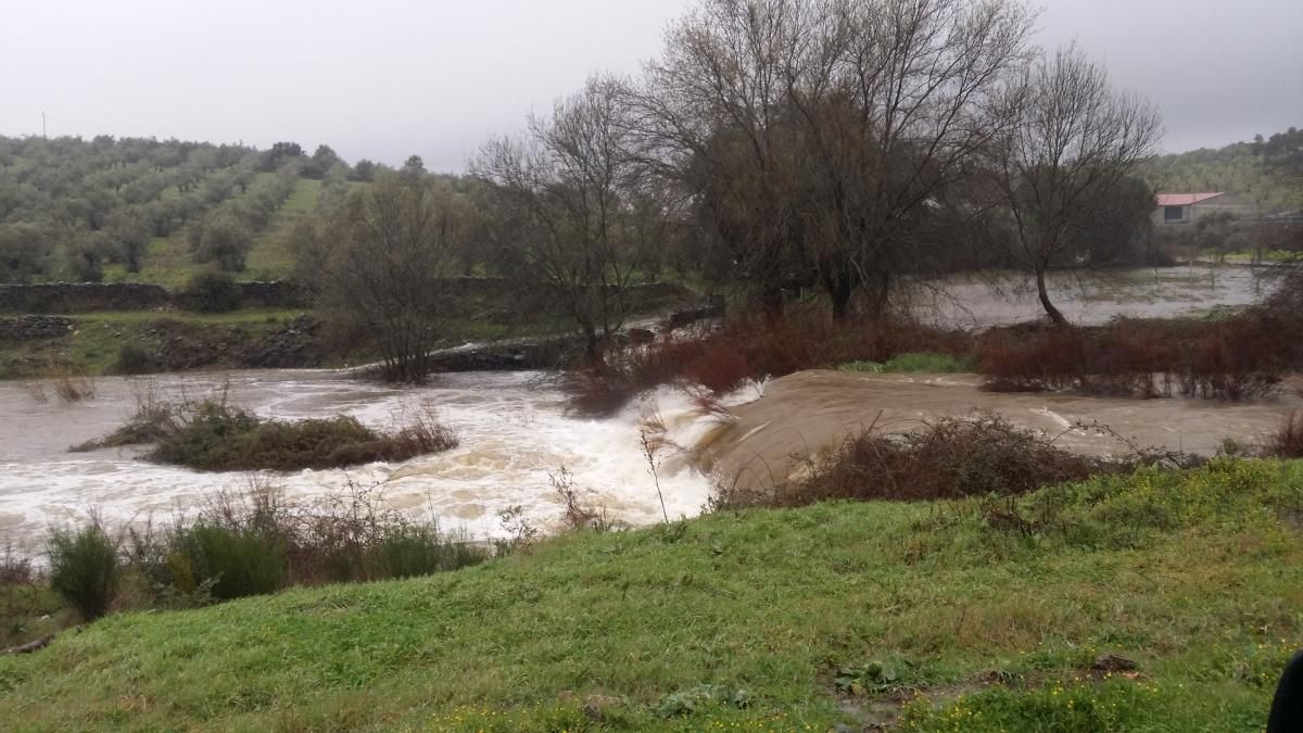 El temporal en Extremadura