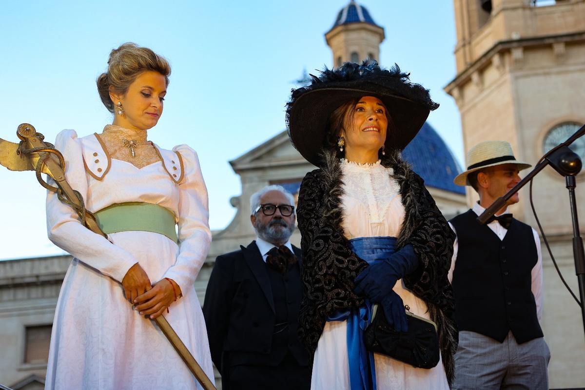 Lorena Zamorano, concejala de Turismo de Alcoy, en uno de los actos de la Feria Modernista.