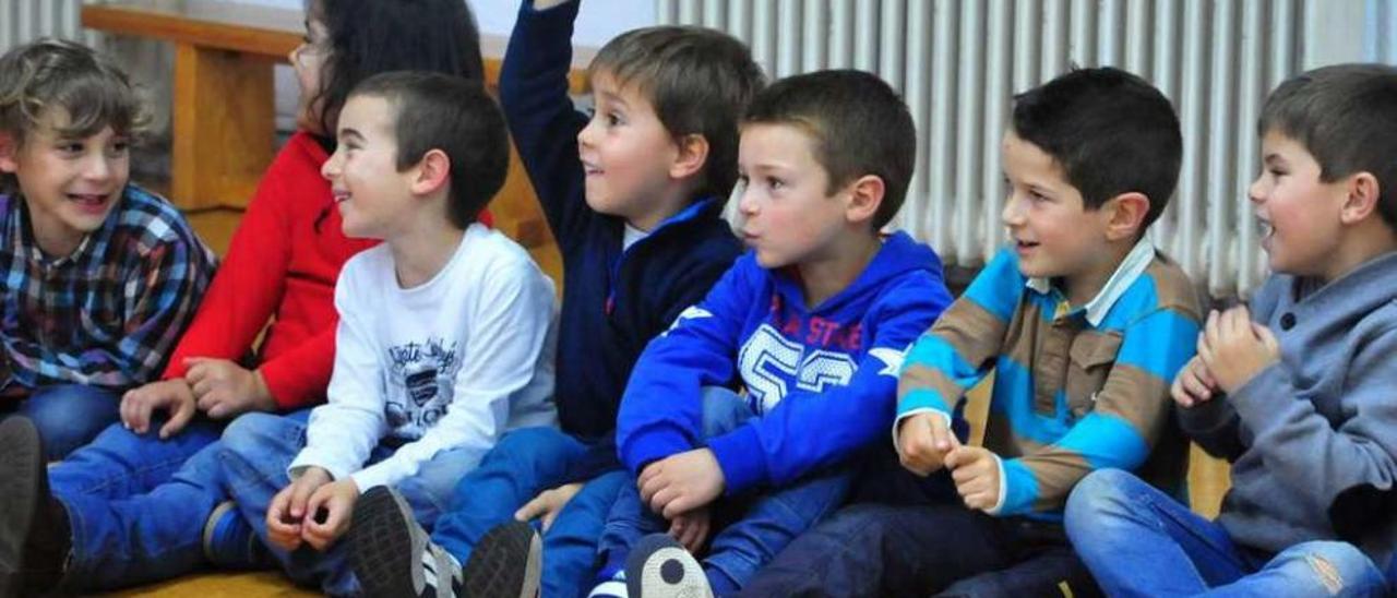 Alumnos de la guardería en una reciente actividad escolar. // Iñaki Abella