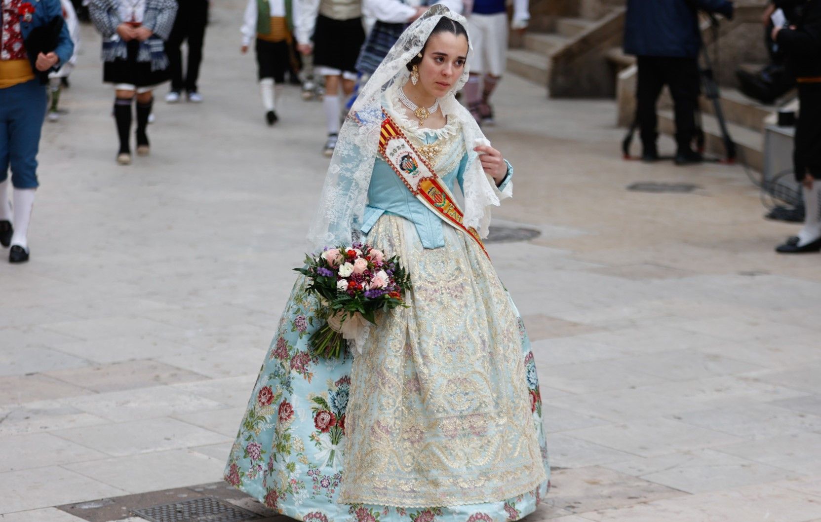 Falleras Mayores en la Ofrenda 2025. Día 17 (1/4)