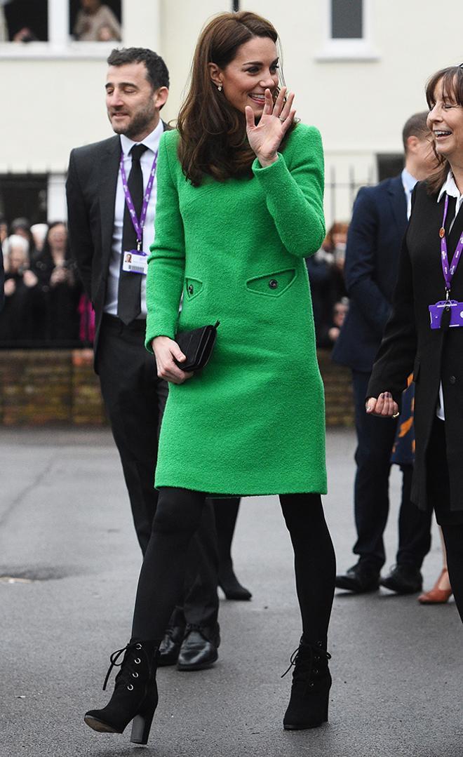 Kate Middleton apuesta por el verde en su última aparición pública