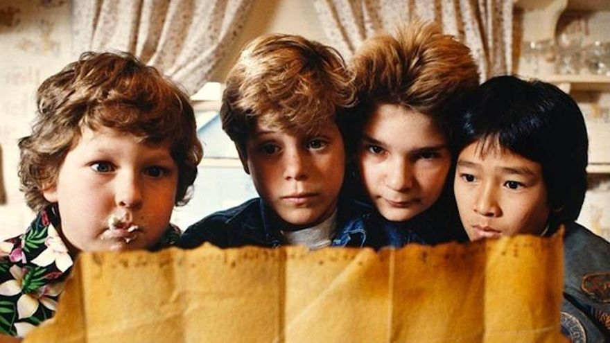 Los cuatro protagonistas de Los Goonies