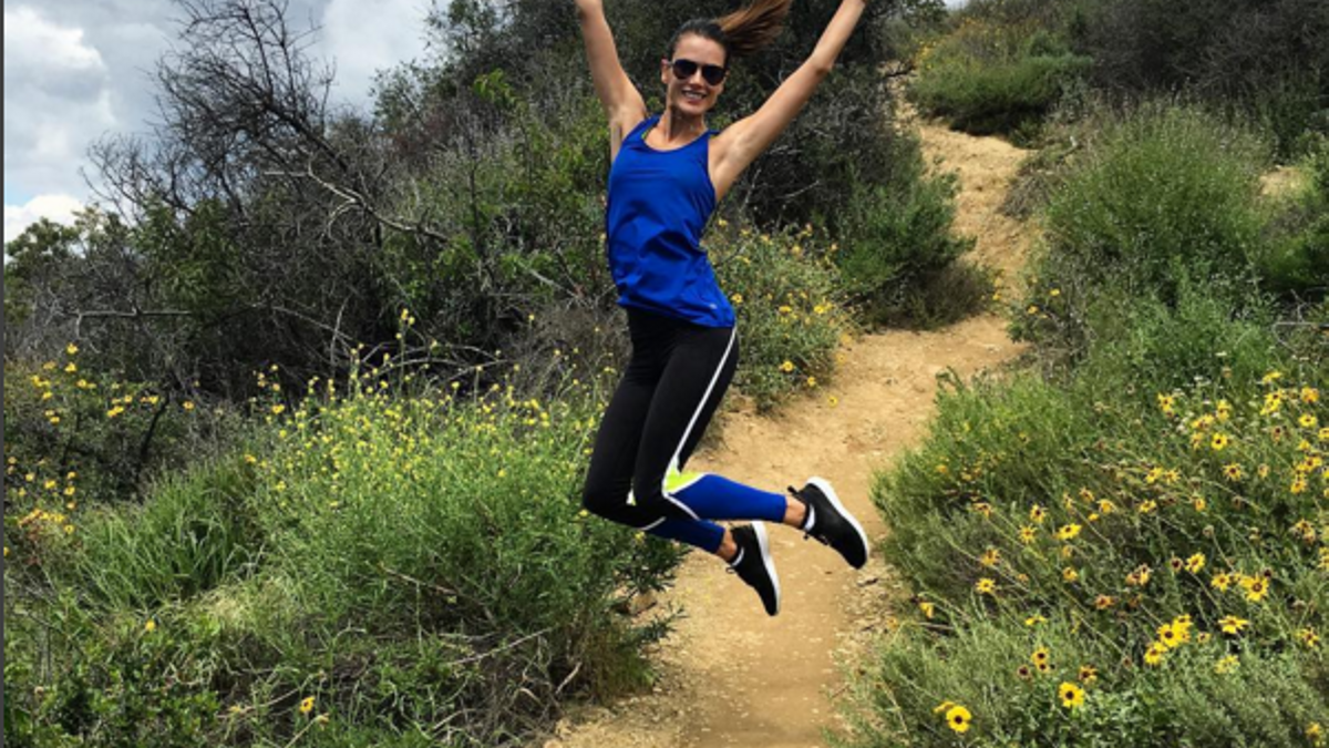 Alessandra Ambrosio, fiel al running