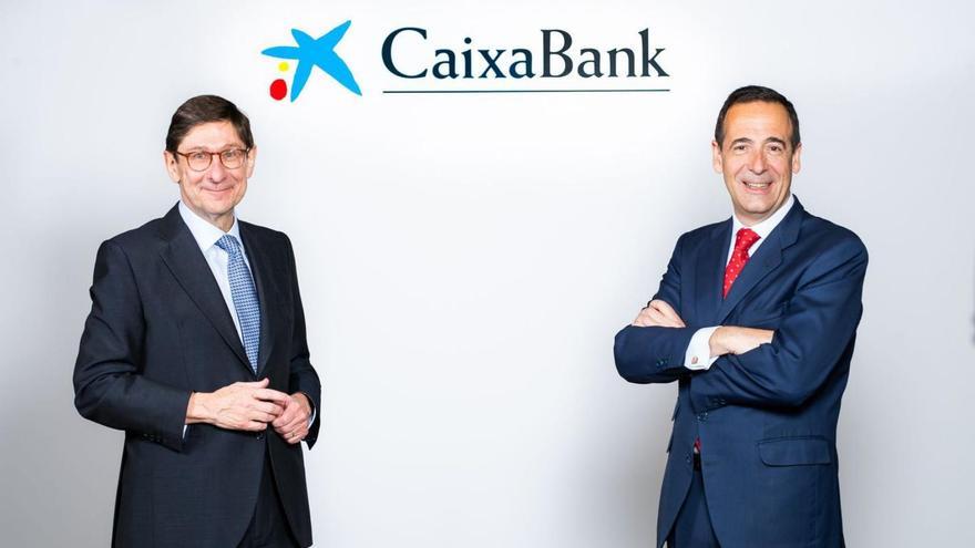 José Ignacio Goirigolzarri, president de CaixaBank, i Gonzalo Gortázar, conseller delegat | NOMBRE FEQWIEOTÓGRAFO