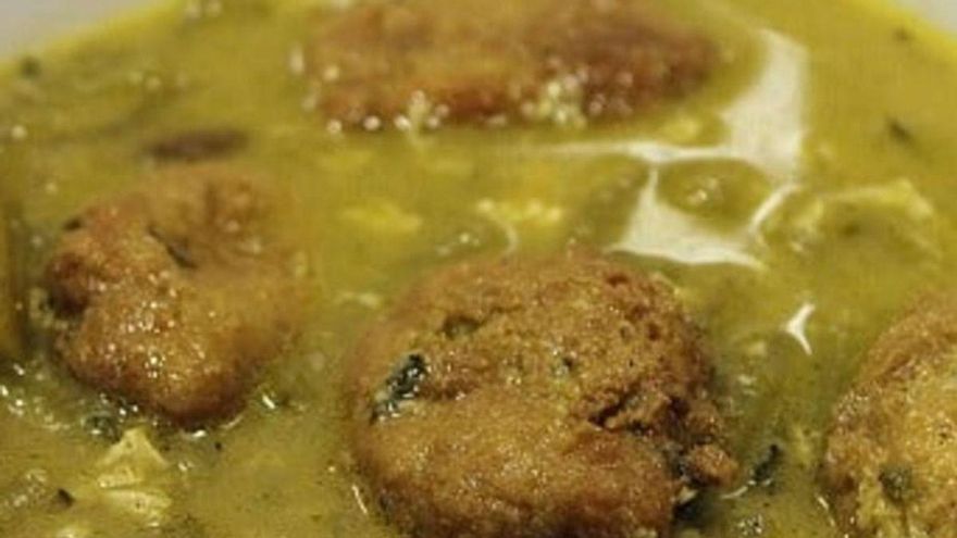 Guiso de tagarninas, plato estrella de la fiesta.