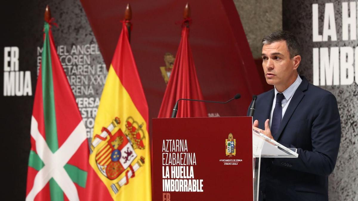 Pedro Sánchez, en l’acte del 25è aniversari de  l’assassinat de Blanco en mans del ETA | ACN