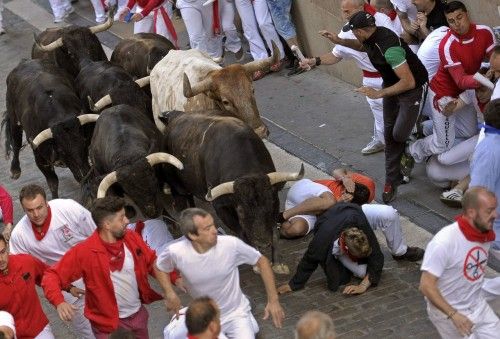 SEGUNDO ENCIERRO CON TOROS DE LA GANADER?A DE DOLORES AGUIRRE YBARRA