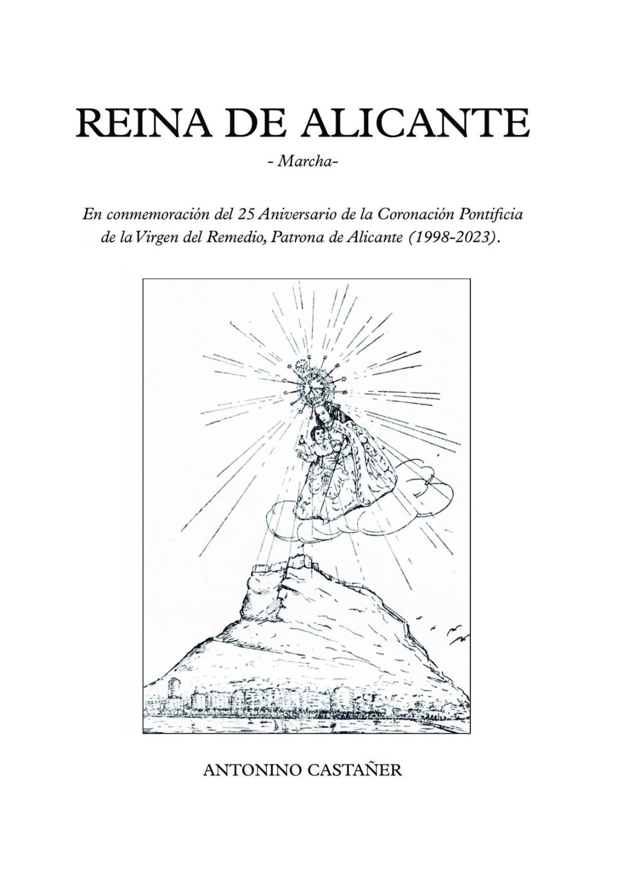Ilustración sobre la marcha "Reina de Alicante".