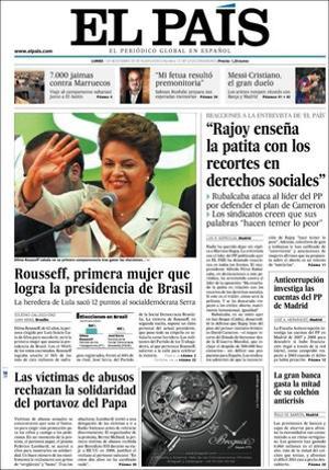 ’El País’ també destaca a les pàgines interiors que el PP converteix el País Valencià en el regne de la impunitat; que la indemnització per l’explosió de gas de Fondo (Santa Coloma de Gramenet) donarà oxigen als comptes de Gramepark, i que l’aeroport del Prat estrenarà la temporada d’hivern que acaba de començar vols a cinc ciutats d’altres continents.