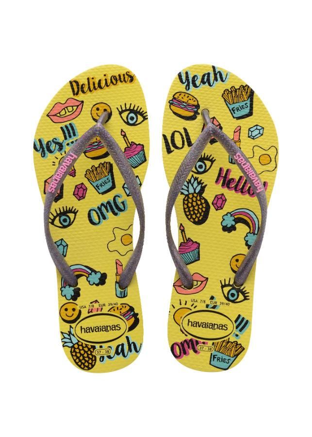 Prendas y complementos en amarillo: sandalias de Havaianas