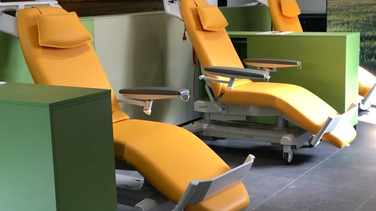 Nuevo sillones para los pacientes que deben recibir la quimioterapia.
