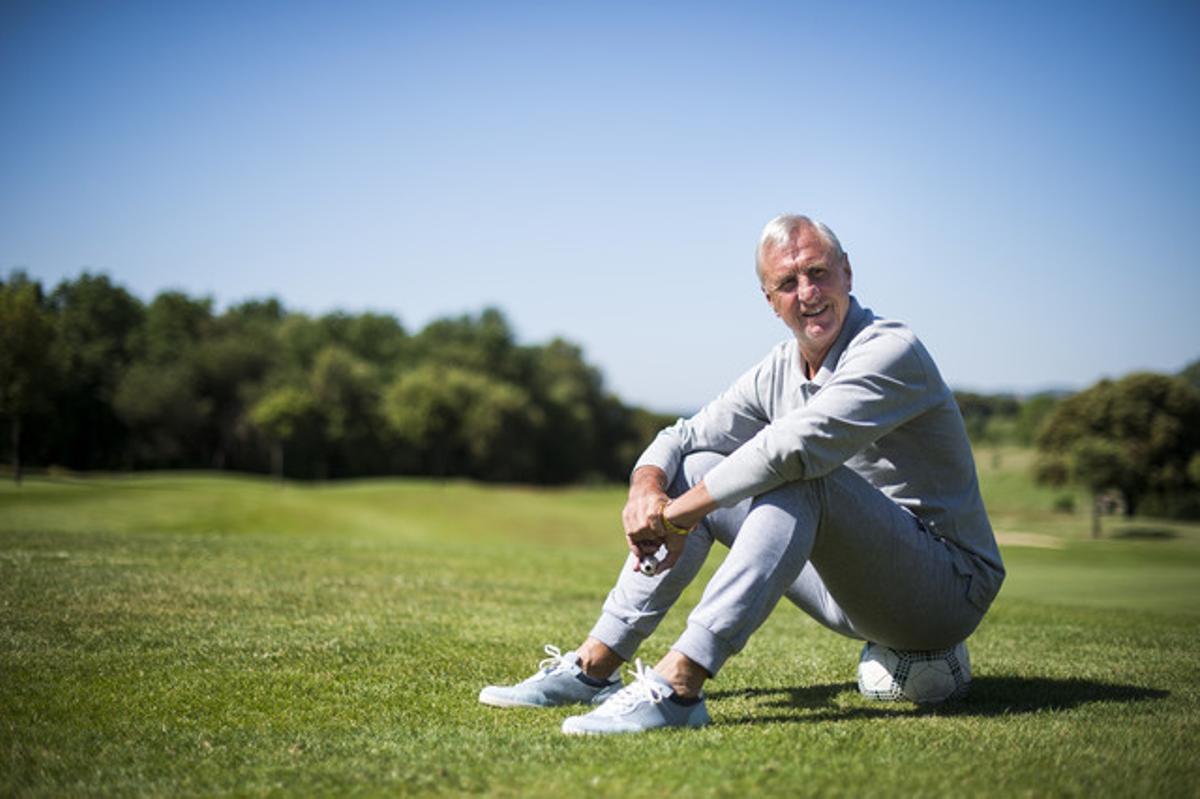 Johan Cruyff, al camp de golf del Muntanyà, el mes de maig passat. Johan Cruyff, al camp de golf del Muntanyà, el mes de maig passat.