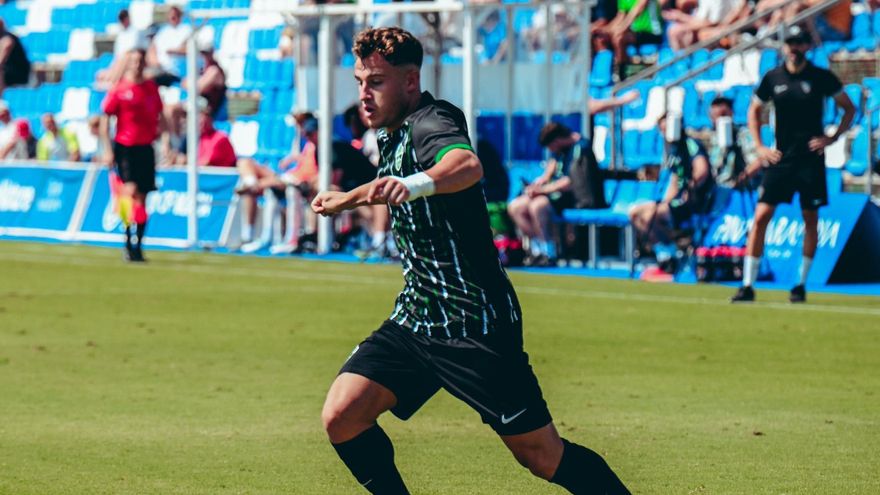 Germán Valera durante el primer amistoso ante el Milwall.
