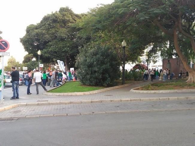 Huelga educativa en la capital grancanaria