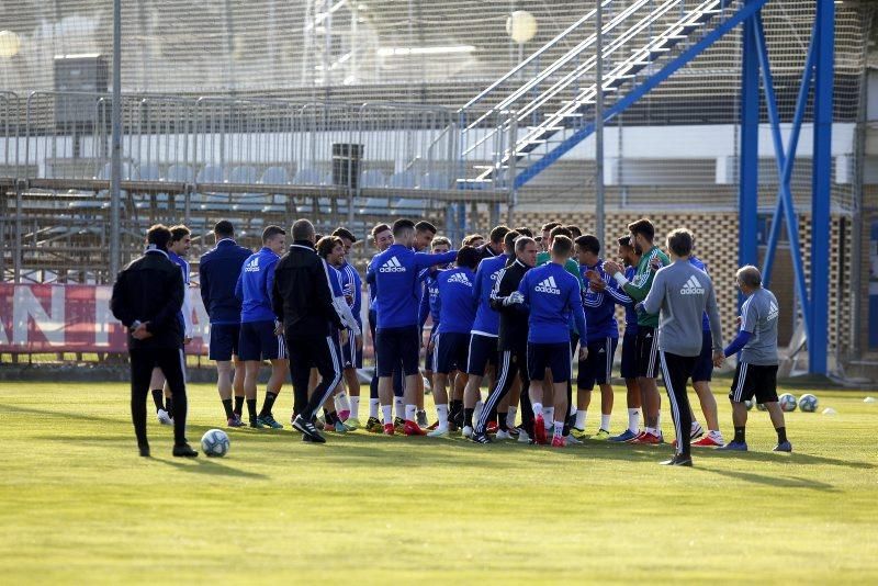 Entrenamiento del Real Zaragoza, 25 de febrero