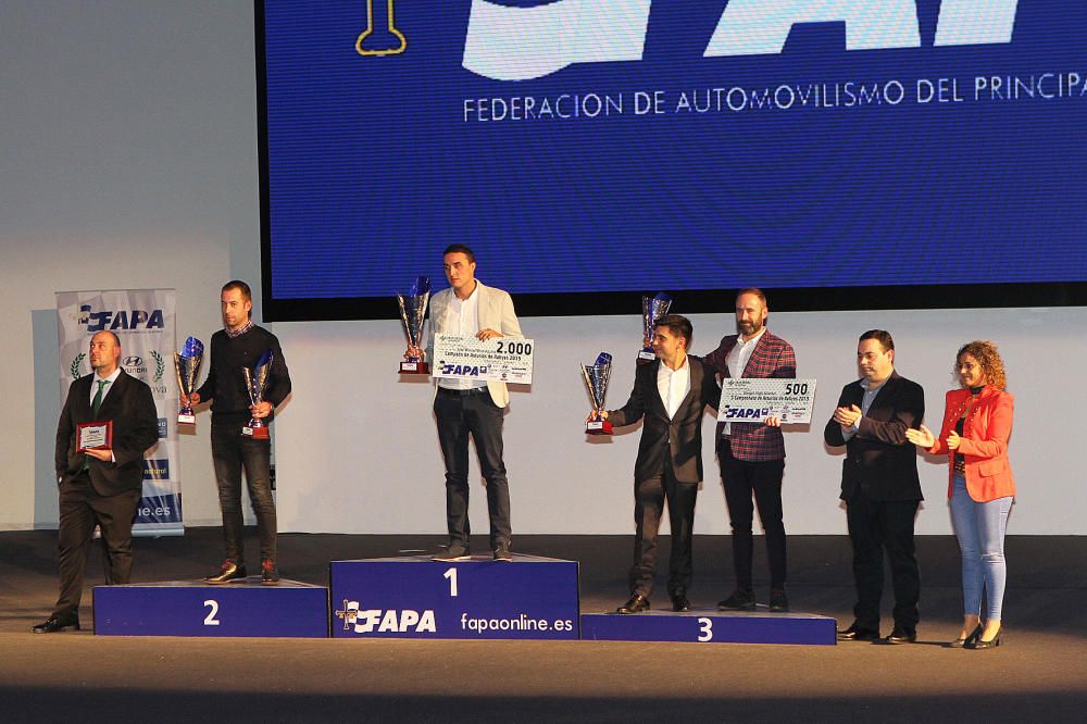 Los premiados en la Gala del Motor de 2019