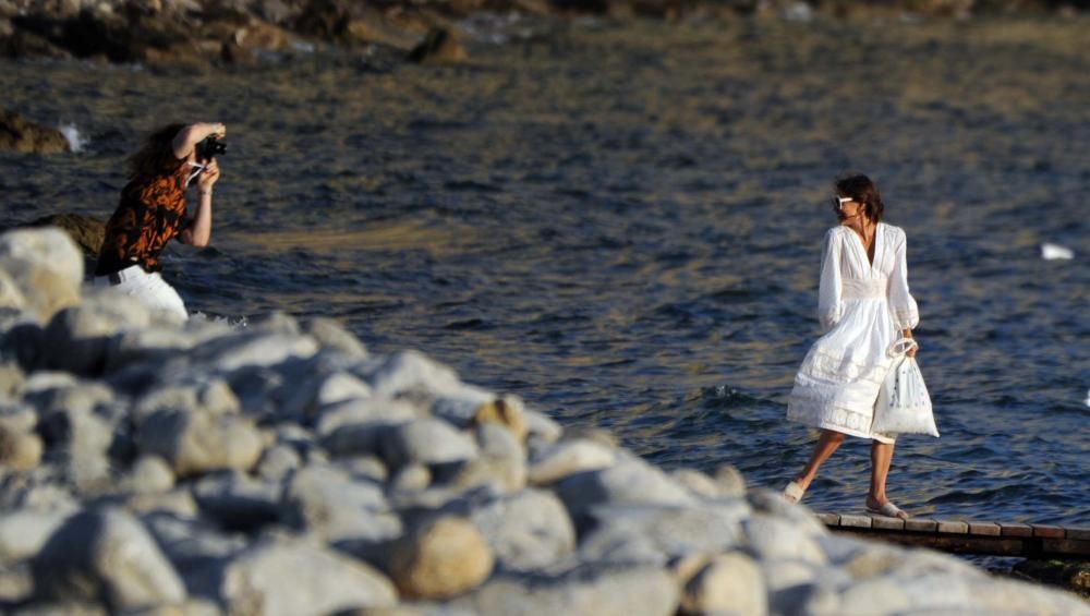 Antes de la boda los novios disfrutaron de las playas de Ibiza