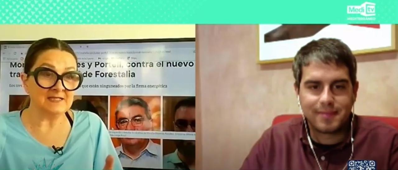 El alcalde de Morella, Rhamsés Ripollés, &#039;se subió&#039; este lunes a &#039;La Panderola&#039;, de Medi TV, junto con Loles García.