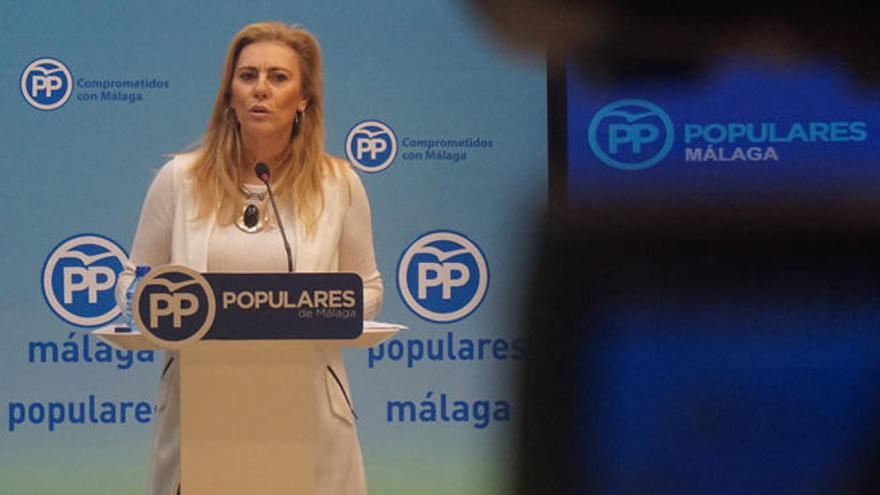 Carolina España, en la rueda de prensa.