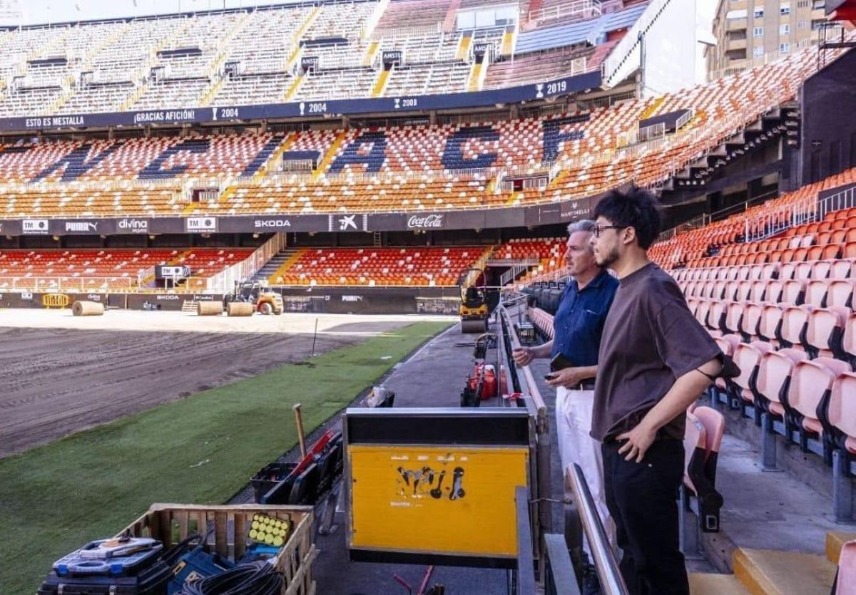 Kiat Lim, en el estadio de Mestalla