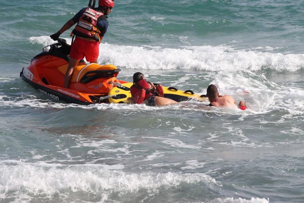 Simulacro de rescate en Cabo de Palos